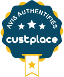 Badge des Avis authentifiés avec Custplace